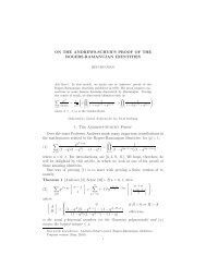 On the Andrews-Schur's proof of the Rogers-Ramanujan ... - eDocs