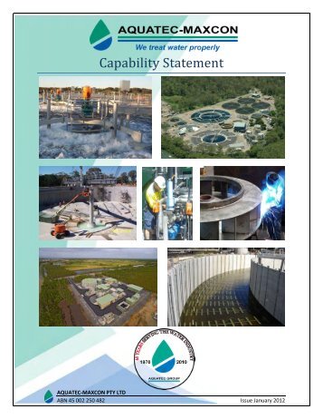 Capability Statement - Aquatec Maxcon