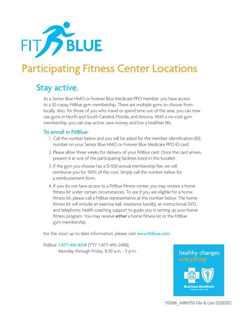 Participating Fitness Center Locations - BlueCross BlueShield of ...