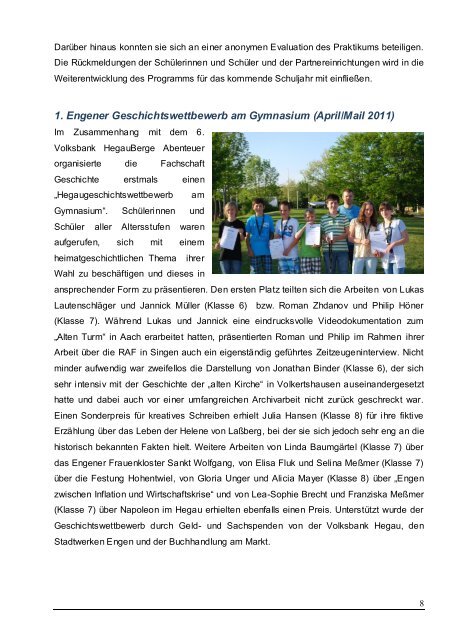 3. ELTERNINFOBRIEF 2010/11 - Gymnasium Engen