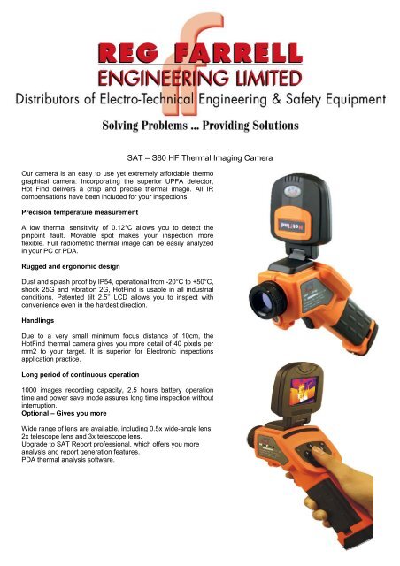 Sat A A A S80 Hf Thermal Imaging Camera Rfe Ie