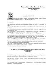 Municipalidad de San Carlos de Bariloche Tribunal de Contralor RÃ­o ...