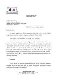 Informe final de gestiÃ³n como Jefe de la Oficina Regional de Golfito.