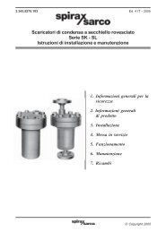 Scaricatori di condensa a secchiello rovesciato Serie SK - SL ...