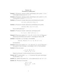 Zestaw 12. Geometria analityczna