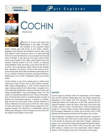 Fort Cochin - Azamara Club Cruises