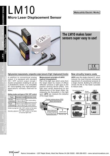 The LM10 makes laser sensors super easy to use!