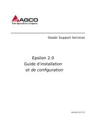 EPSILON 2.0 Guide d'installation - AGCO DSS Team