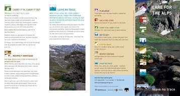 Care for the Alps - Leave no trace - Australian Alps National Parks