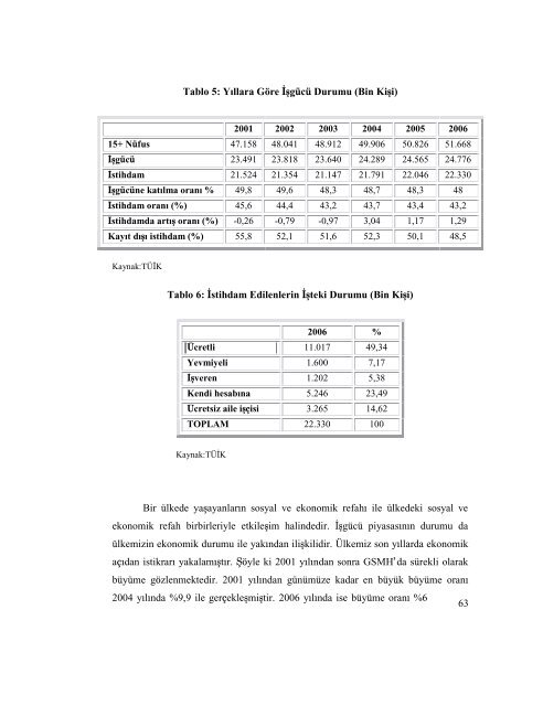 tÃ¼rkiye iÅgÃ¼cÃ¼ piyasasÄ±nÄ±n esnekliÄi ve esnek ... - TÃ¼rkiye Ä°Å Kurumu