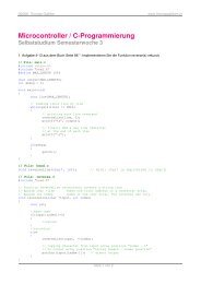 Microcontroller / C-Programmierung - ThomasGalliker.ch