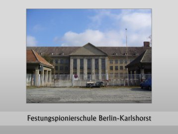 Dokument Sanierung Festungspionierschule - Karlshorst Ost