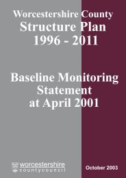 Structure Plan 1996 - 2011 - Worcestershire County Council