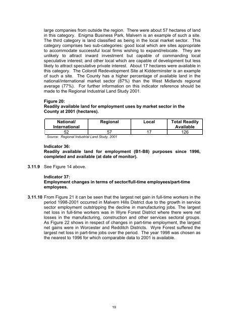 Structure Plan 1996 - 2011 - Worcestershire County Council