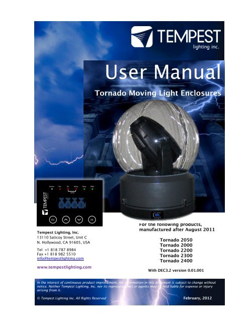 Tornado Manual pdf