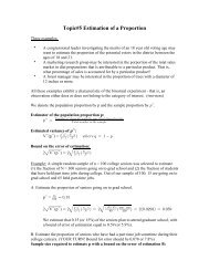 Topic#5 Estimation of a Proportion