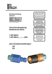 Niederdruck-Kupplung, Type SP-009-Z02, Rev-B - Carl Kurt Walther ...