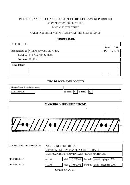 Presidenza del Consiglio Superiore dei Lavori Pubblici - Sismic