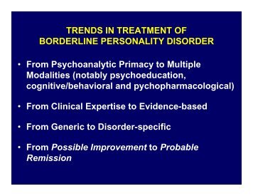 Psychodynamic Therapy of BPD: Developing Expertise - Borderline ...