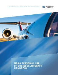 NBAA Personal Use of Business Aircraft Handbook, Updated May ...