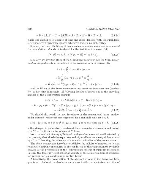 hadronic mathematics, mechanics and chemistry - Institute for Basic ...