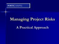 MAnaging Project Risk - A Practical Approach - gt islig