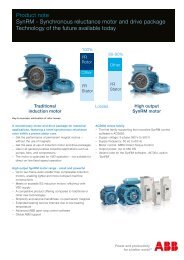 Product note SynRM - Synchronous reluctance motor and drive ...