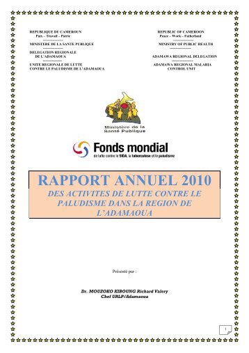 Rapport annuel 2010 Lutte contre paludisme.pdf - minsante-cdnss.cm
