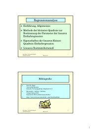 Regressionsanalyse - UniversitÃƒÂ¤t Rostock