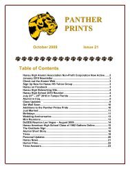 panther prints - Hanau American High School Alumni