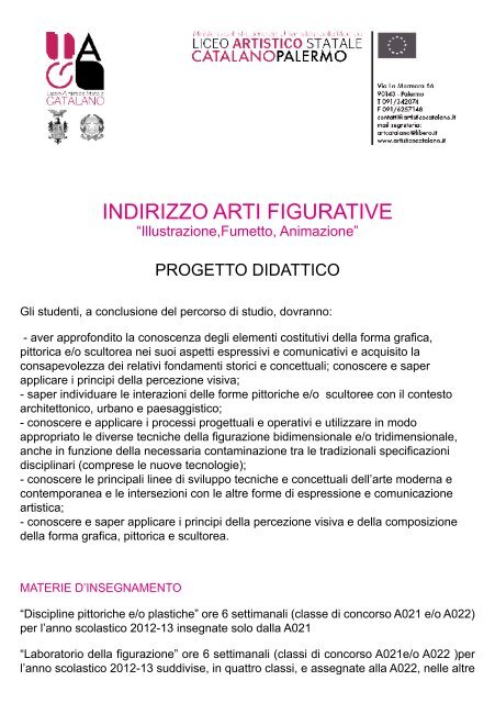 Fumetto - Liceo Artistico Statale Catalano