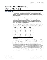 DX7 Tutorial - General One-Factor - Part 1 - Quality Coach