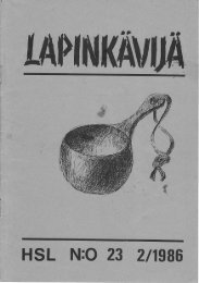 HSL N:O 23 2ltg86 - Helsingin Seudun Lapinkävijät ry