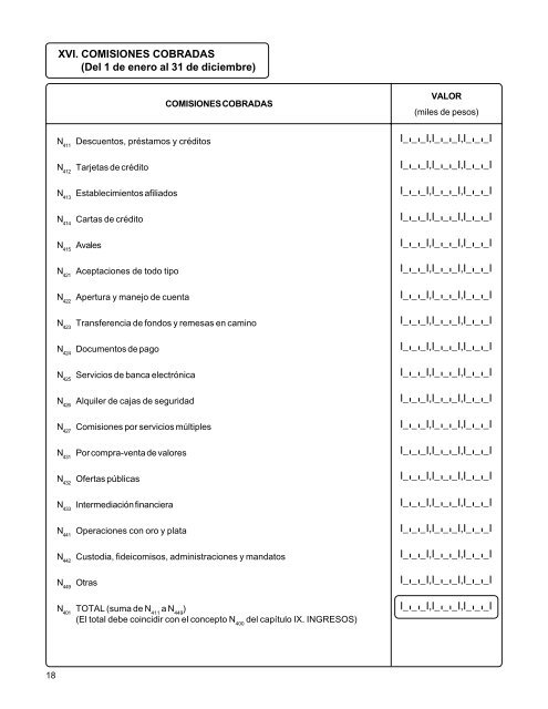 Cuestionario para instituciones bancarias, crediticias y del ... - Inegi