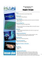 Doppler Designs Worksheet - NOAA, Ocean Explorer