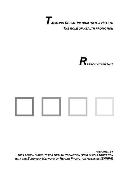 Annex 1: Inventory of indicators from surveys and registries