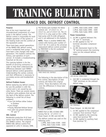 RANCO DDL DEFROST CONTROL - HVAC.Amickracing