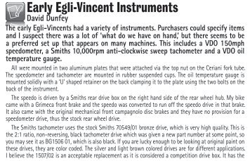 Early Egli-Vincent Instruments