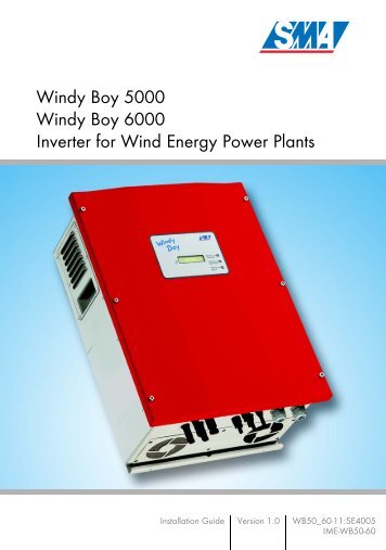 Windy Boy 5000 / 6000 - Sunny Island System Guide