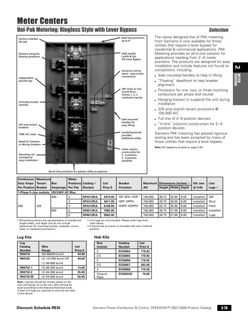 power distribution - Siemens