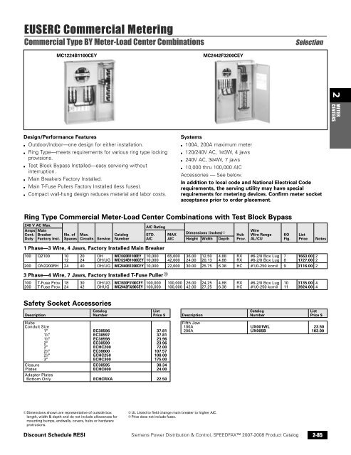 power distribution - Siemens