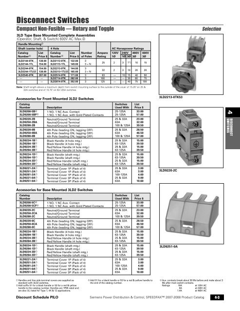 power distribution - Siemens