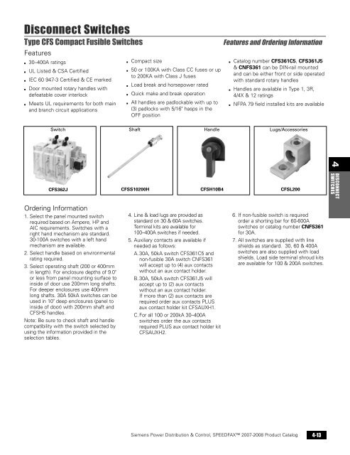 power distribution - Siemens