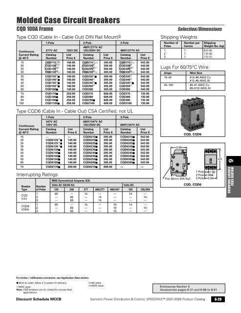 power distribution - Siemens