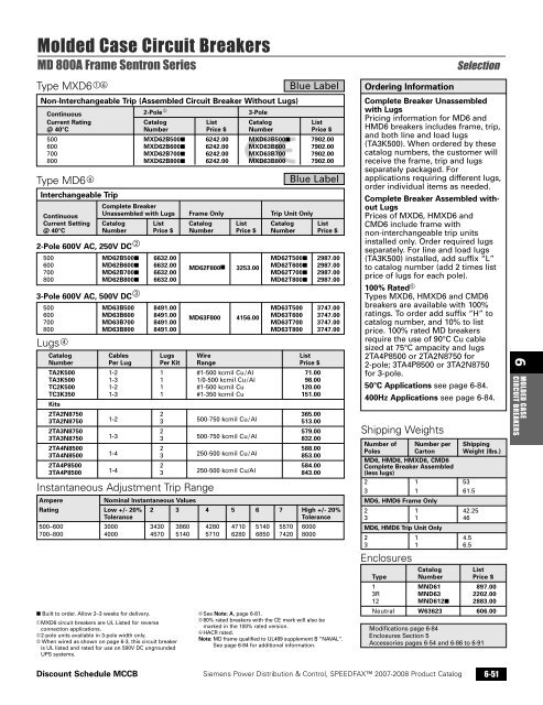 power distribution - Siemens