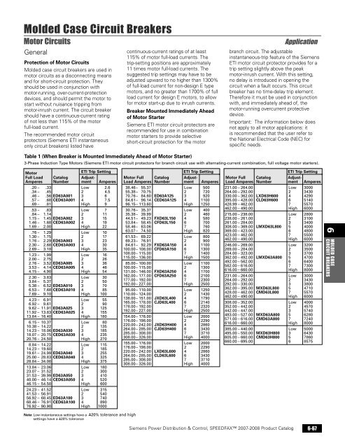 power distribution - Siemens