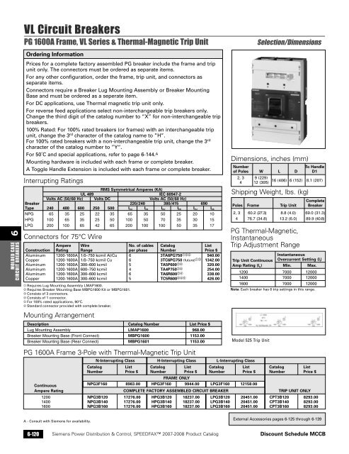 power distribution - Siemens