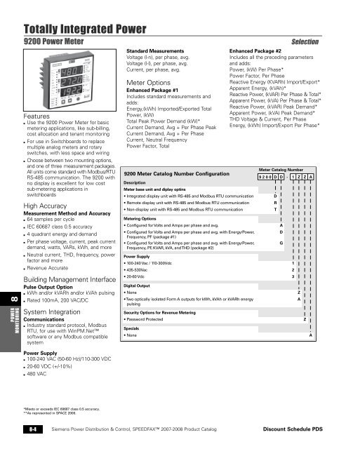 power distribution - Siemens