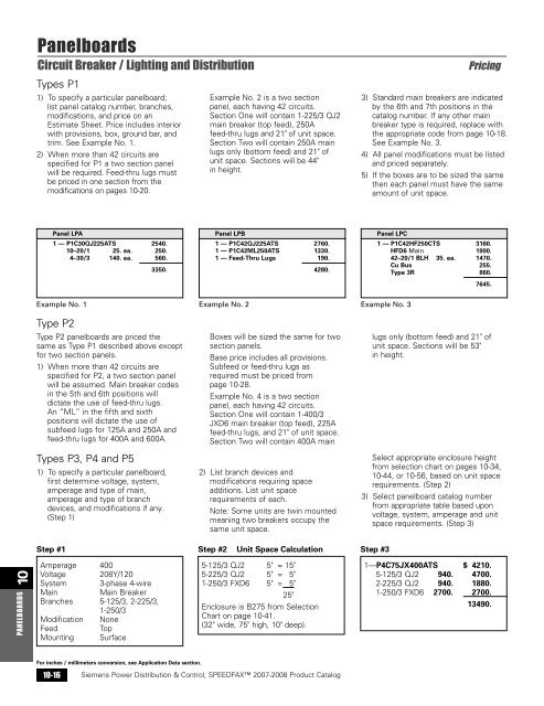 power distribution - Siemens