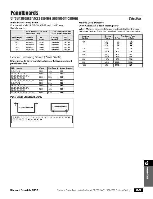 power distribution - Siemens